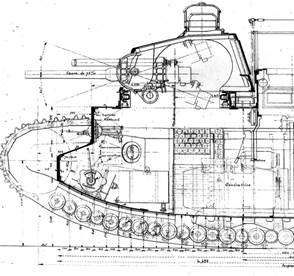 ﻿hMl---,танки,чертежи,схемы,личное,char 2c,компоновка