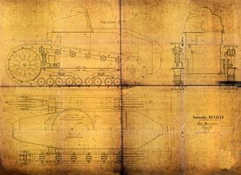 ​Общие виды Renault FT первой производственной серии. 15 мая 1917 года - Первый танк классической компоновки | Warspot.ru