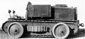 KH-60, модернизированная версия с более мощным двигателем. Между колёсами видна специальная подставка, которая использовалась при переходе с гусеничного хода на колёсный и наоборот - Чехословацкое танкостроение: первые шаги | Военно-исторический портал Warspot.ru