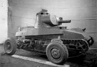 Landsverk L-5 с башней и бронёй. Räder-Raupen Kampfwagen m/28 выглядели точно так же. Большой выступ с правой стороны башни предназначен для «барабана» системы питания пушки Maxim Flak M14 - Шведская экзотика с немецкими корнями | Warspot.ru